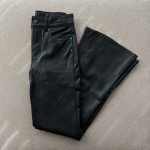 American Eagle Outfitters Leather Flare Pants